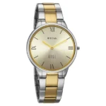 Titan Edge Gleam Quartz Analog Champagne Dial Two Toned Stainless Steel Strap Watch For Women - Image 2