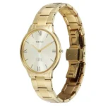 Titan Edge Gleam Quartz Analog Champagne Dial Golden Stainless Steel Strap Watch For Women - Image 2