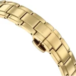 Titan Edge Gleam Quartz Analog Green Dial Golden Stainless Steel Strap Watch For Women - Image 4