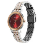 Titan Titan Karishma Quartz Analog Red Dial Two Toned Stainless Steel Strap Watch For Women - Image 4