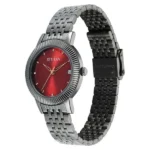 Titan Titan Karishma Quartz Analog Red Dial Grey Stainless Steel Strap Watch For Women - Image 2