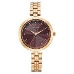 Titan Titan Karishma Quartz Analog Pink Dial Rose Gold Stainless Steel Strap Watch For Women