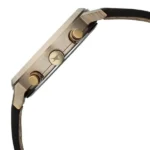 Fastrack Chrome K Quartz Multifunction Green Dial Brown Leather Strap Watch For Guys - Image 4