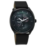 Fastrack Tick Tock Quartz Multifunction Green Dial Leather Strap Watch For Guys - Image 2