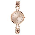 TIMEX Fria Rose Gold Round Dial Analog Women's Watch