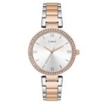 TIMEX Silver Round Dial Analog Women's Watch
