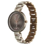 Fastrack Chrome K Quartz Analog with Date Grey Dial Metal Strap Watch For Girls - Image 3