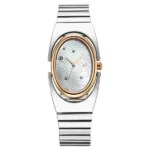 Fastrack UFO Quartz Analog Mother of Pearl Dial Silver Colour Stainless Steel Strap Watch For Girls