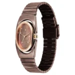 Fastrack UFO Quartz Analog Brown Mother Of Pearl Dial Brown Colour Stainless Steel Strap Watch For Girls - Image 2