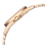 Fastrack UFO Quartz Analog Yellow Mother of Pearl Dial Rose Gold Colour Stainless Steel Strap Watch For Girls - Image 2