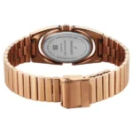 Fastrack UFO Quartz Analog Green Mother Of Pearl Dial Rose Gold Colour Stainless Steel Strap Watch For Girls - Image 4