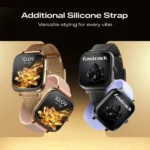 Fastrack Noir Rizz Women Smartwatch with 1.72" inch HD Display, Womens Health, Functional Crown, Additional Silicone Strap - Image 2