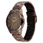Sonata Traditional Essentials Quartz Analog Brown Dial Brown Metal Strap Watch For Men - Image 2