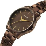 Sonata Traditional Essentials Quartz Analog Brown Dial Brown Metal Strap Watch For Men - Image 3