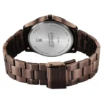 Sonata Traditional Essentials Quartz Analog Brown Dial Brown Metal Strap Watch For Men - Image 4