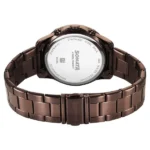 Sonata Chronos Quartz Analog with Date Brown Dial Brown Colour Stainless Steel Strap Watch For Men - Image 4
