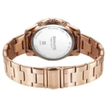 Sonata Chronos Quartz Analog with Date Black Dial Rose Gold Colour Stainless Steel Strap Watch For Men - Image 5