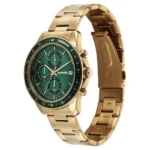 Sonata Chronos Quartz Analog with Date Green Dial Golden Colour Stainless Steel Strap Watch For Men - Image 3