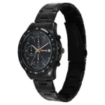 Sonata Chronos Quartz Analog with Date Black Dial Black Colour Stainless Steel Strap Watch For Men - Image 2