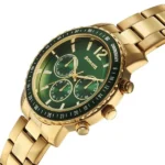 Sonata Chronos Quartz Analog with Date Green Dial Golden Colour Stainless Steel Strap Watch For Men - Image 3