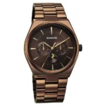 Sonata Festive Quartz Analog Brown Dial Metal Strap Watch For Men
