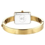 Sonata Aura Quartz Analog White Mother of Pearl Dial Golden Stainless Steel Strap Watch For Women - Image 3