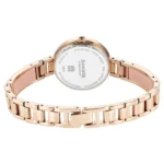 Sonata Aura Quartz Analog Pink Dial Rose Gold Stainless Steel Strap Watch For Women - Image 3