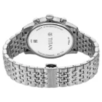 Titan Micromotors Analog with Independent Hour, Minute and 2nd Sub-Dial Green Dial Stainless Steel Strap Watch for Men - Image 4