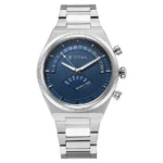 Titan Micromotors Analog with Retrograde Day and Date and Blue Dial Stainless Steel Strap Watch for Men - Image 2