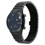 Titan Micromotors Analog with Date and Sun-Moon Sub-Dial and Blue Dial Black Stainless Steel Strap Watch for Men - Image 2