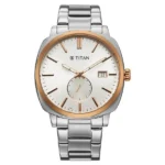 Titan Classique Suave Analog with Silver Dial Silver Stainless Steel Strap Watch for Men - Image 2