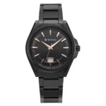 Titan Classique Big Date Analog with Black Dial Black Stainless Steel Strap Watch for Men
