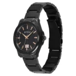 Titan Classique Big Date Analog with Black Dial Black Stainless Steel Strap Watch for Men - Image 2
