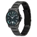 Titan Classique Big Date Analog with Green Dial Dark Gun Stainless Steel Strap Watch for Men - Image 3