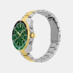 Men Quartz Green Dial Chronograph Stainless Steel Watch AX1966 - Image 3