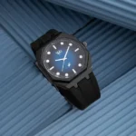 Vyb Rebel By Fastrack Quartz Analog Multicoloured Dial Black Silicone Strap Watch For Guys