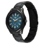 Vyb Drift By Fastrack Quartz Analog Blue Dial Black Stainless Steel Strap Watch For Guys - Image 3