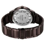 Vyb Horizon By Fastrack Quartz Analog Black Dial Brown Stainless Steel Strap Watch For Guys - Image 4