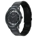 Vyb Horizon By Fastrack Quartz Analog Black Dial Grey Stainless Steel Strap Watch For Guys - Image 3