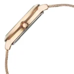 Vyb Charmer By Fastrack Quartz Analog Silver Dial Rose Gold Stainless Steel Strap Watch For Girls - Image 3
