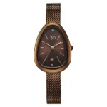 Vyb Prodigy By Fastrack Quartz Analog Brown Dial Brown Stainless Steel Strap Watch For Girls