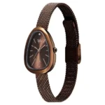 Vyb Prodigy By Fastrack Quartz Analog Brown Dial Brown Stainless Steel Strap Watch For Girls - Image 2