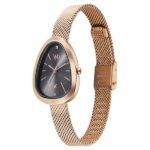 Vyb Prodigy By Fastrack Quartz Analog Grey Dial Rose Gold Stainless Steel Strap Watch For Girls - Image 2