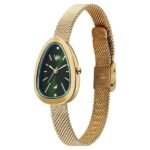 Vyb Prodigy By Fastrack Quartz Analog Green Dial Golden Stainless Steel Strap Watch For Girls - Image 3