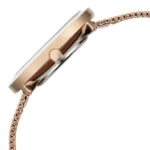 Vyb Lumina By Fastrack Quartz Analog Silver Dial Rose Gold Stainless Steel Strap Watch For Girls - Image 3