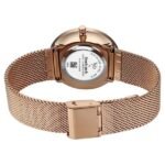 Vyb Lumina By Fastrack Quartz Analog Blue Dial Rose Gold Stainless Steel Strap Watch For Girls - Image 4