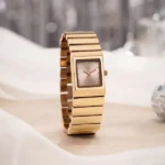 Vyb Successor By Fastrack Quartz Analog Rose Gold Dial Rose Gold Metal Strap Watch For Girls