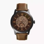 Townsman 48 mm Automatic Brown Leather Watch