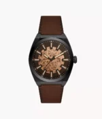Everett Automatic Dark Brown LiteHide™ Leather Watch