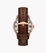 Townsman Automatic Brown Leather Watch - Image 2